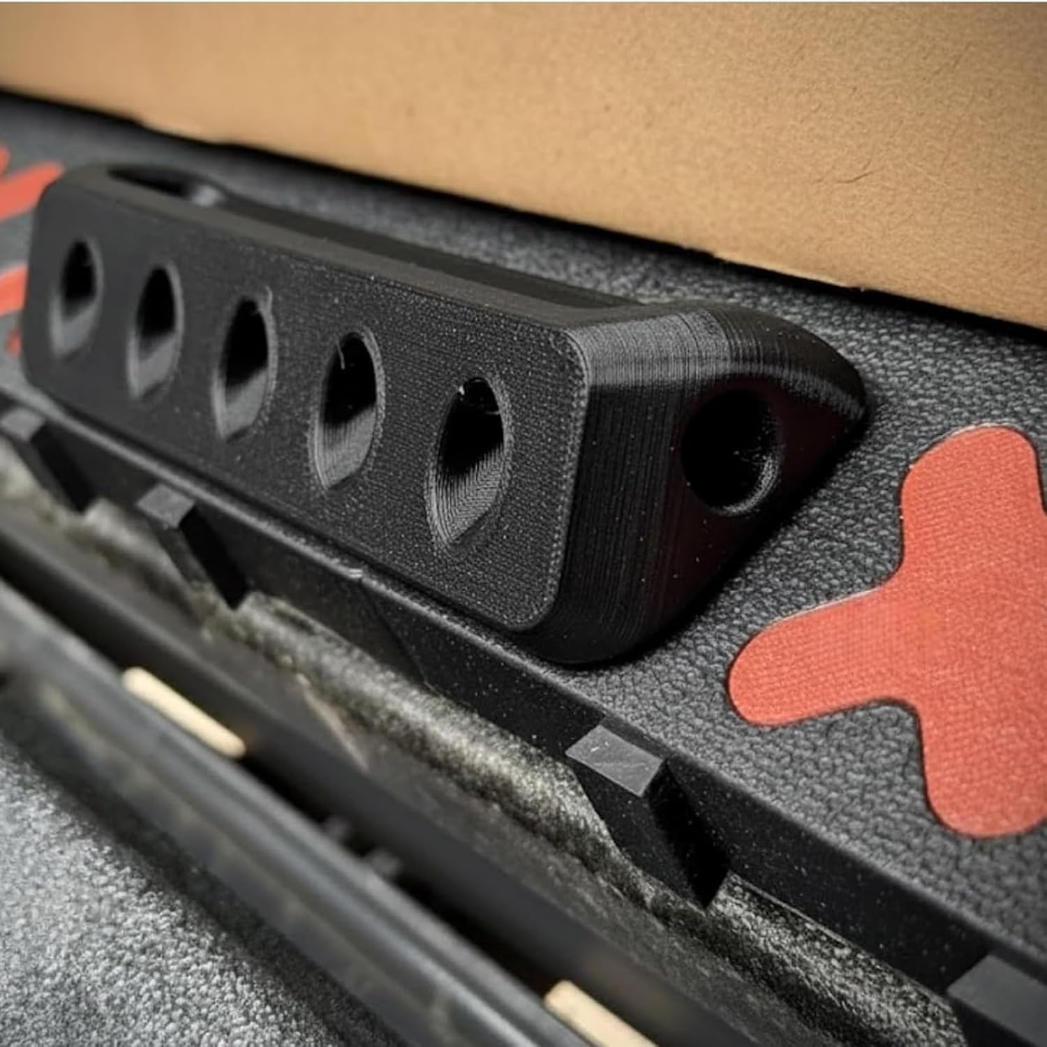 Pull Handle Compatible with Tmat Truck Bed Cargo System, Flush Mount Pop Up Handle, Low Profile Recessed Pull Handle for Truck Bed, Tonneau Cover, Trailer, Toolbox Door (Black, 4 PCS)