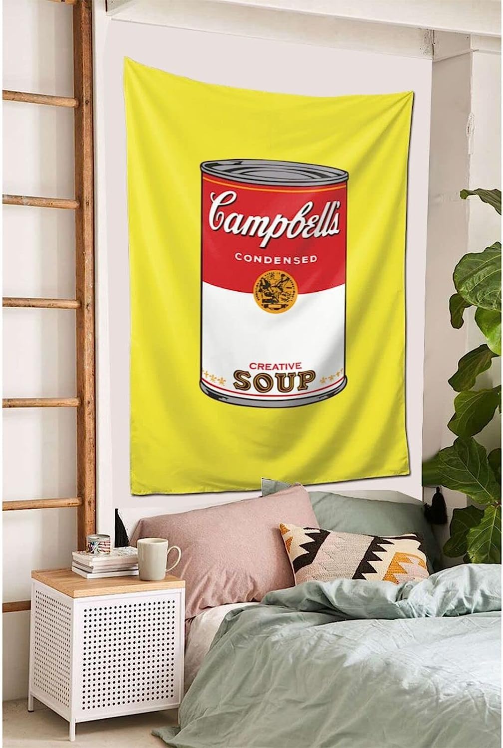 Amazon.co.jp: ウォーホル キャンベル スープ缶 タペストリー