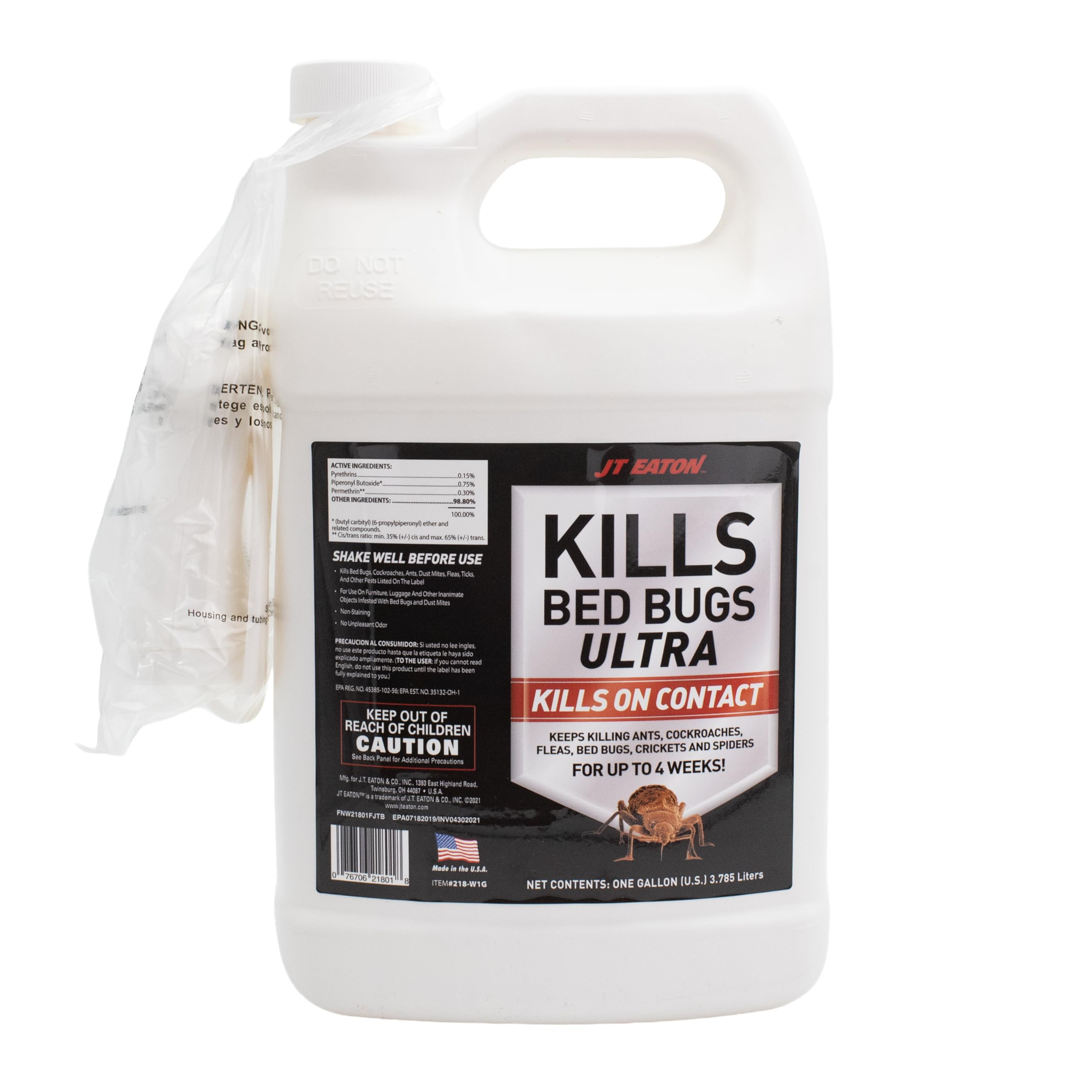 JT Eaton 218-W1G Kills Bed Bugs Ultra Spray, 1 Gallon