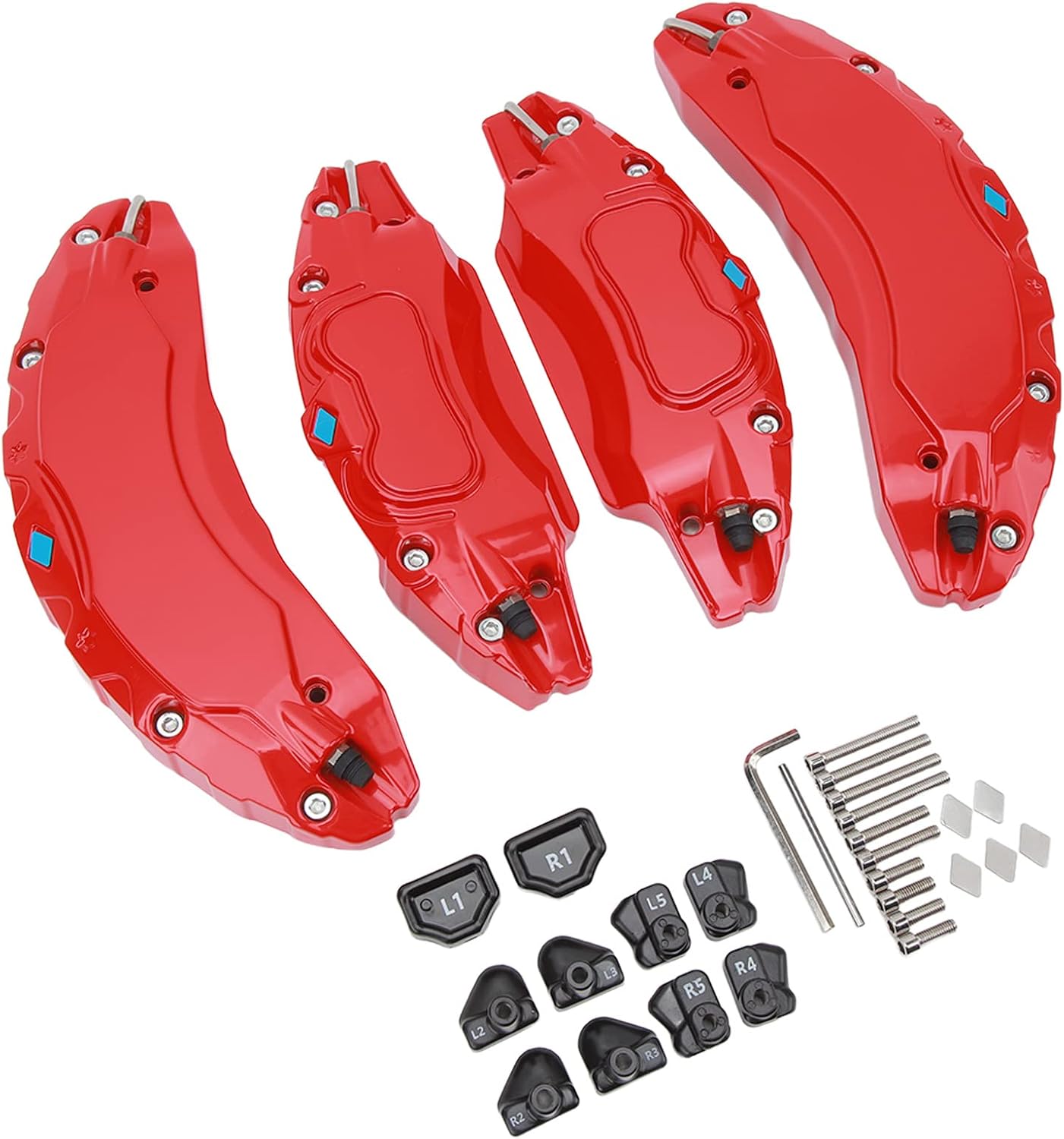 4PCS Car Caliper Cover, Car Calliper Accessories Aluminium Alloy Disc