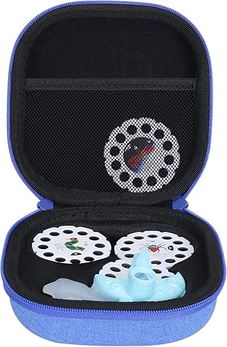 Aenllosi Estuche de transporte rígido de repuesto para mini proyector Moonlite, paquete de regalo para hasta 20 carretes de cuentos, organizador de