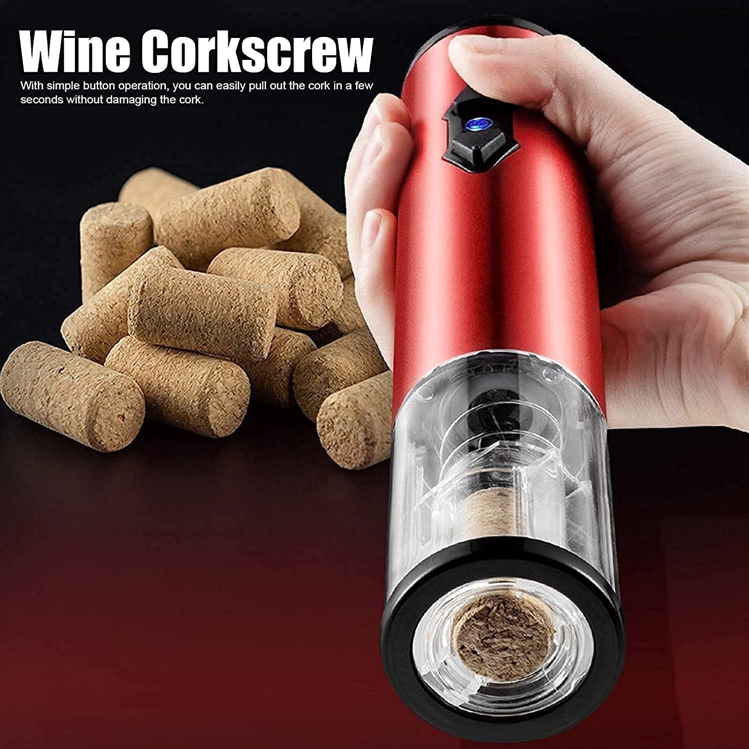 ARTSZY Tire-bouchon ouvre-bouteille de vin, ouvre-bouteille de vin à piles automatique, enlève facilement les bouchons, un cadeau for les amateurs de vin