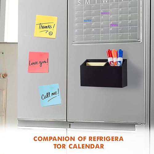 Miniatura 32 de BEYGORM Soporte magnético de borrado en seco para pizarra blanca, soporte magnético de acrílico antideslizante para nevera y refrigerador, Oro