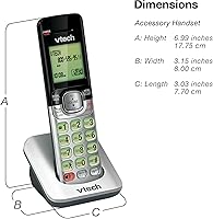 Vista 9 de Teléfono inalámbrico VTech DECT 6.0, Plateado