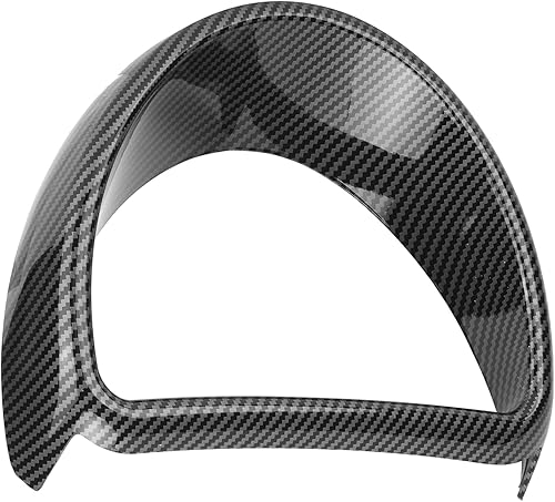 Miniatura 9 de Qiilu - Conjunto de bisel de instrumentos de tablero de instrumentos, estilo fibra de carbono, repuesto para Smart FortwoForfour 453 2015-2021