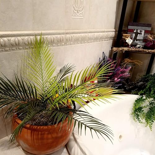 Miniatura 9 de PASYOU Hiedra artificial, plantas de plástico de vid colgante, hojas de hierba, vides de follaje, resistentes a los rayos UV, flores falsas para el