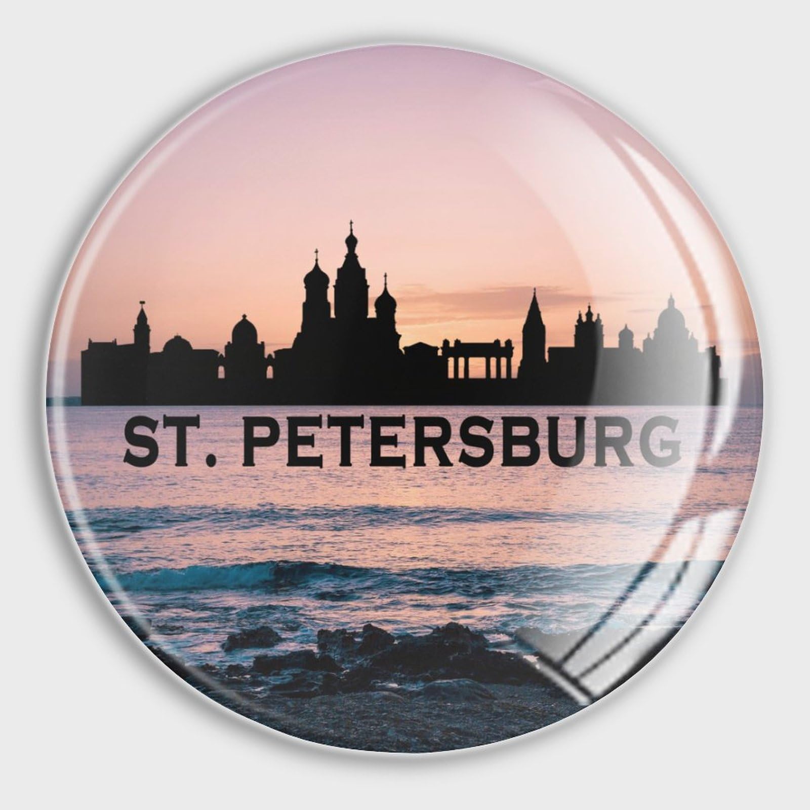 Magnet Saint-Pétersbourg pour frigo et cuisine lot de 4 aimants puissants tableau bureau