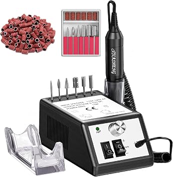 JIASHENG Professional Nail Drill, 20000rpm Electric Nail Drill Machine, Electronic Nail File Drills for Acrylic Nails Gel Nails Manicure Pedicure Tools for Salon Use