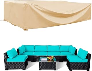 Patio Furniture Sectional Set Covers Large Waterproof Large Outdoor Furniture Set Covers Loveseat Set Covers Waterproof Heavy Duty 98 inch L