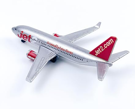 Airplane Model, JET2 Aircraft Die-cast Metal Planes Suitable for Collection and Desktop Decor