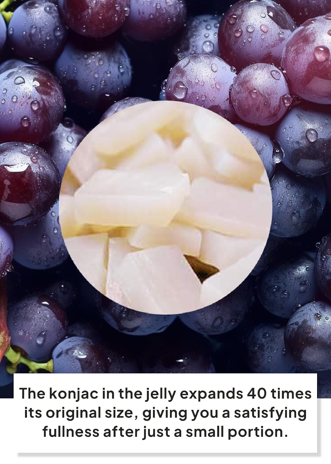 Korean Food Low Calories Squeeze Konjac Jelly Grape Flavor, Fish Collagen, Vitamin, Zero Sugar, Chewier Texture, Health&Beauty (Net WT 5.07 oz, Pack of 10) 곤약젤리