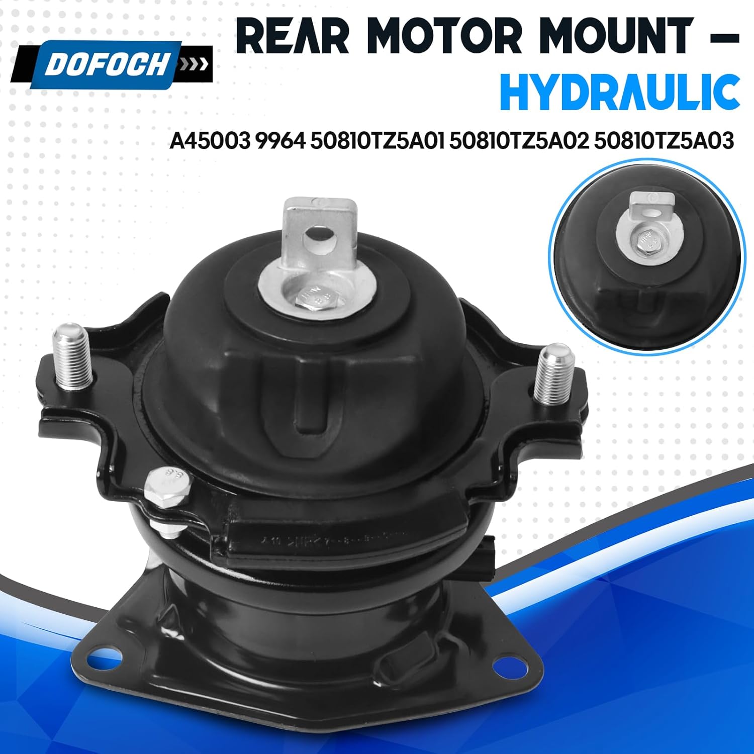 Engine Motor Mount Fit for 2016-2022 Pilot 3.5L 6 Speed, 2014-2016 Acura MDX 3.5L, 2017-2020 Ridgeline 3.5L Replacement for A45002 A45003 A65093 A65094