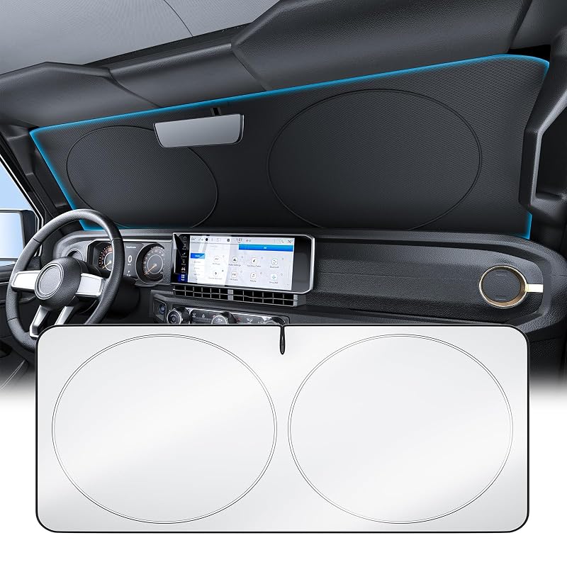 Protetor Solar para Para-brisa Wigoo XS 149,9 x 53,3 cm Dobrável para RAM 1500