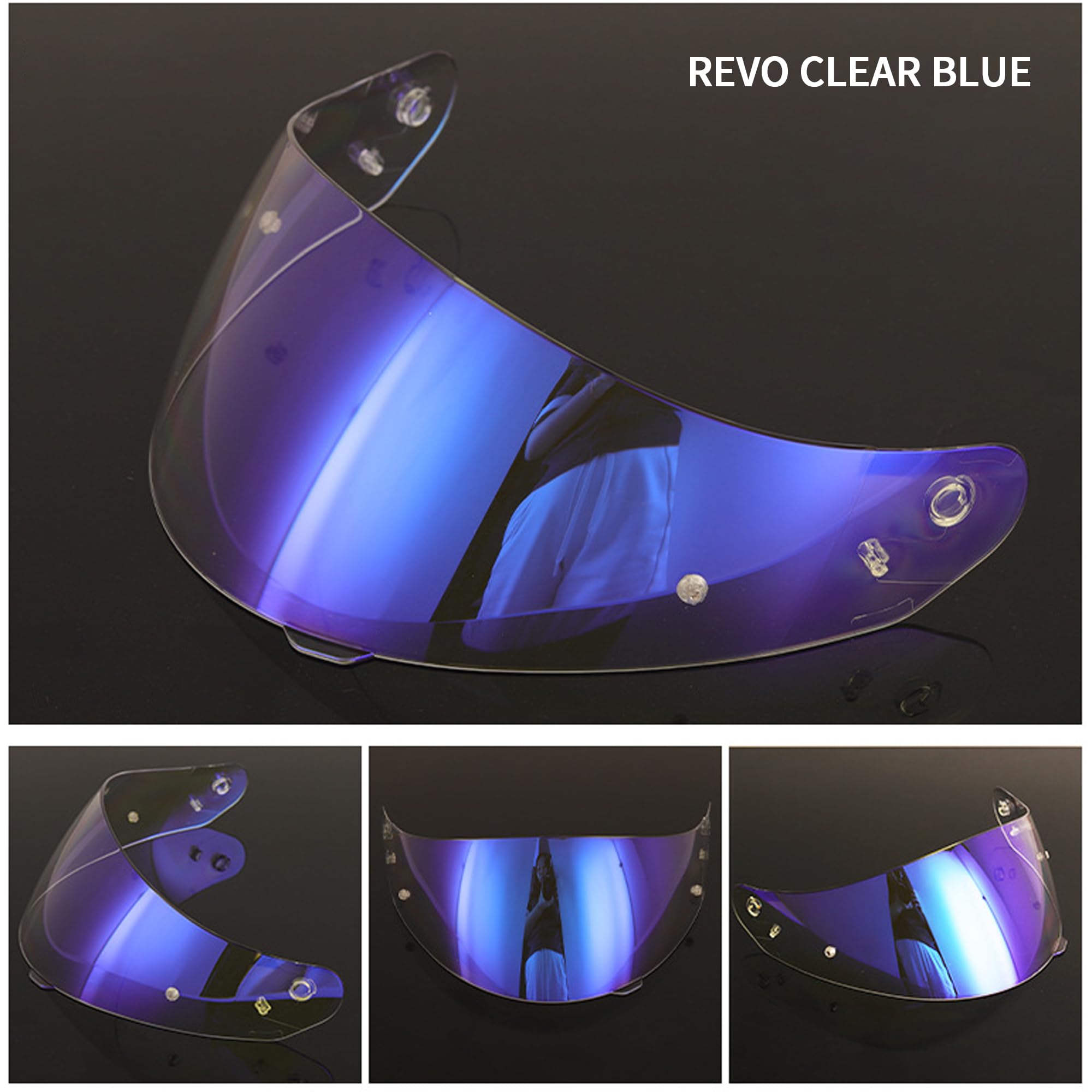 C91 IS-MAX C90 CL-MAX SY-MAX 3 - Visera de repuesto ahumada oscura (transparente)