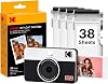 Cámara instantánea KODAK Mini Shot 2 Retro 2x3, impresora de fotos, 38 hojas, blanco | Bluetooth, compatible con iPhone y Android, cámara de 13MP, re-toma antes de imprimir, resistente al agua, huellas y decoloración 1