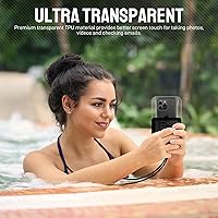 Vista 6 de Bolsa impermeable universal para teléfono [doble espacio] IPX8 bolsa seca con cordón para iPhone 16 15 14 13 12 Pro Max XS XR X Galaxy S25 S24 S23