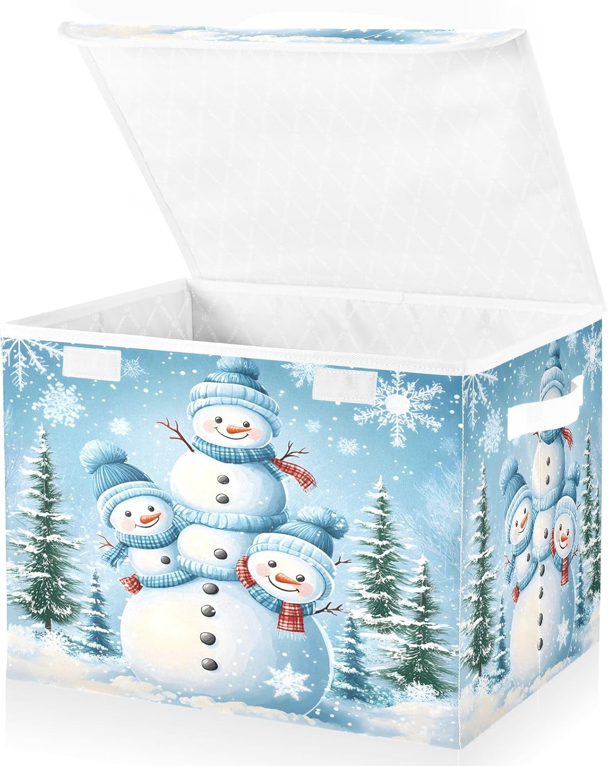 Storage Bins with Lids and Handles,Orange Truck Pumpkin Sunflower Storage Box Basket with Cover Collapsible Organizer Containers for Home Closet, Shelves