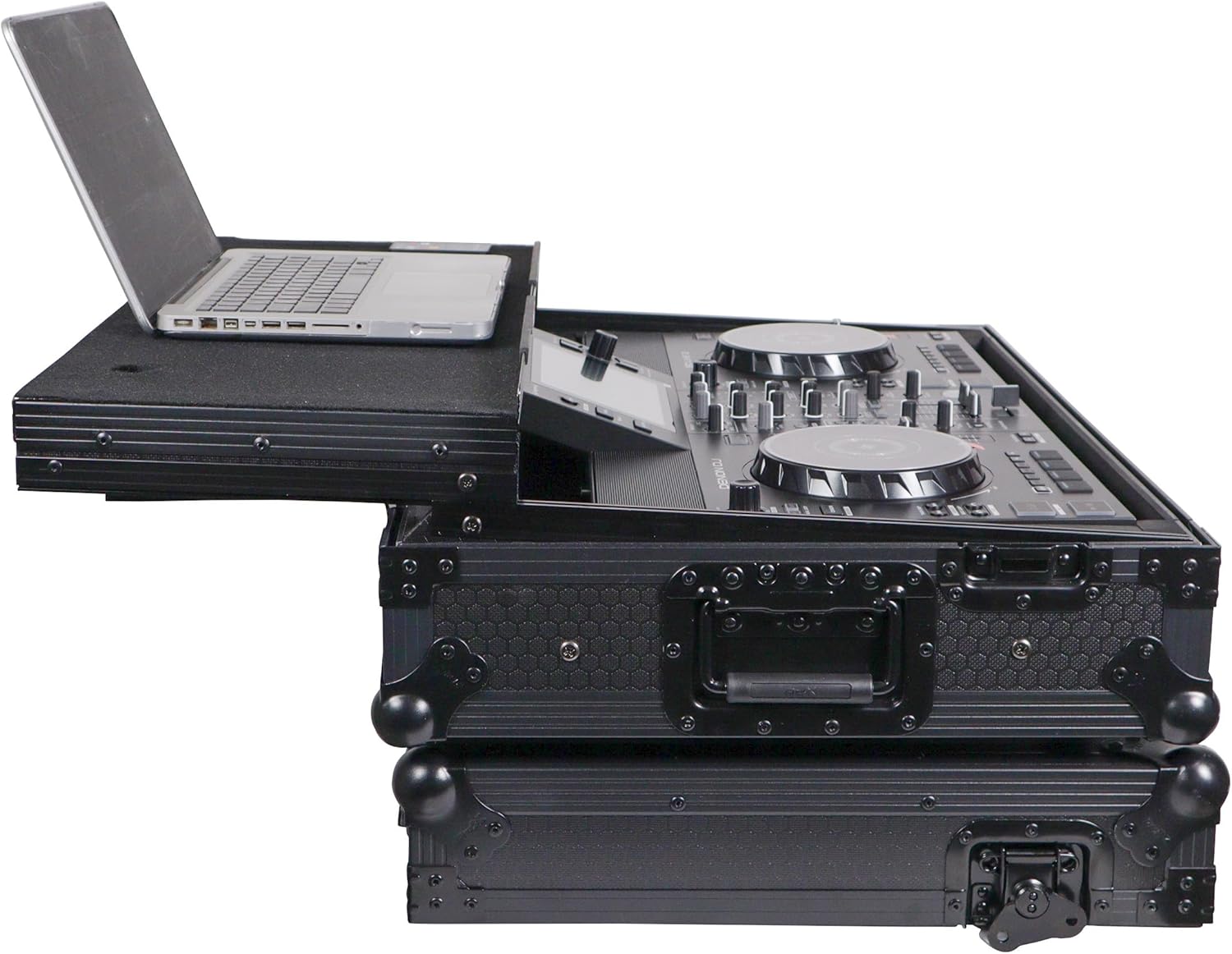 Prox Xs-Sclive2 Ltbl Ata Case For Denon Sc Live 2 Control W/Shelf+Rack Space+Led, Black