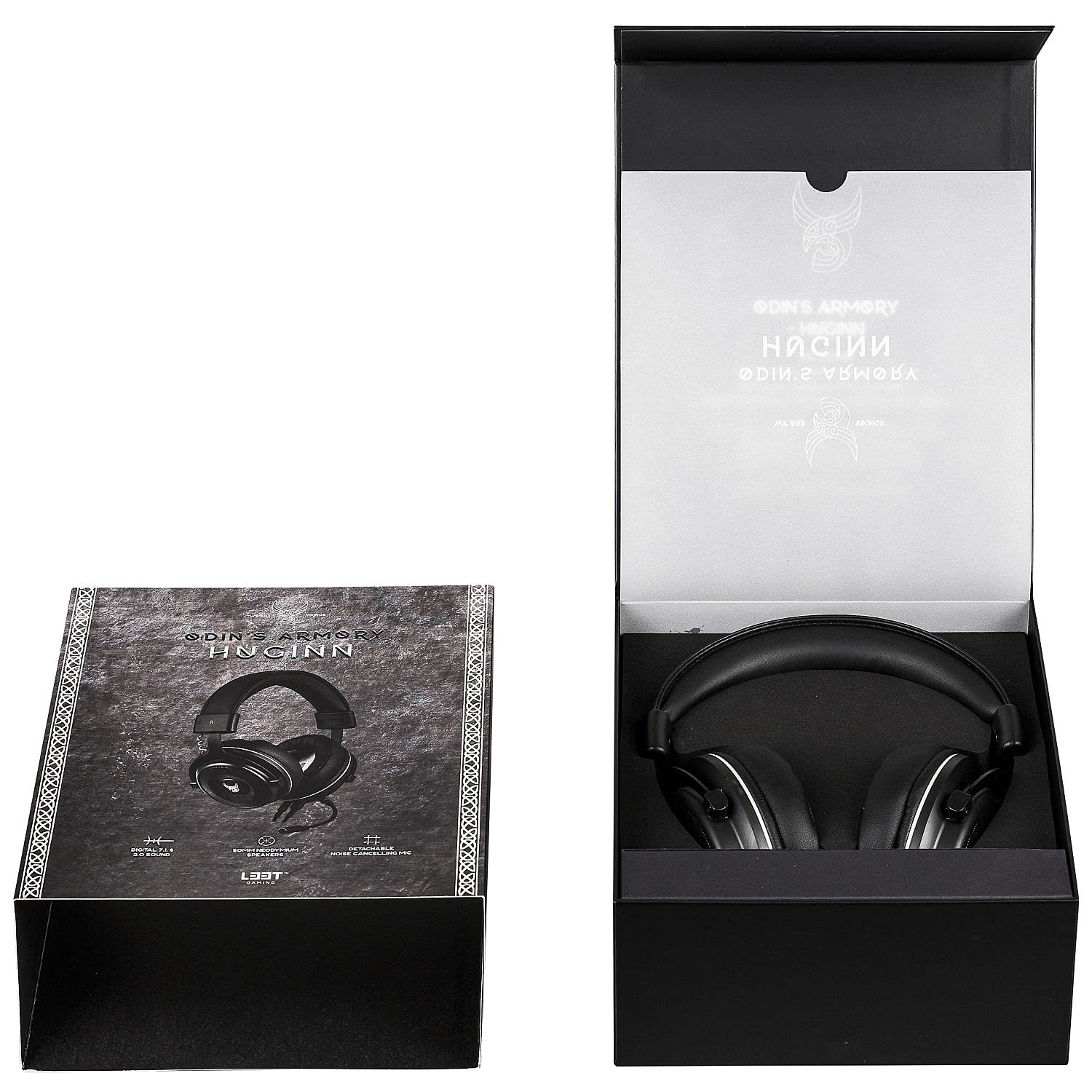 L33T Gaming - Casque Micro Huginn - 7.1 Rétroeclaire - Noir