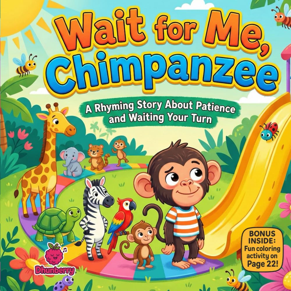 Wait for Me, Chimpanzee: A Rhyming Picture Book About Patience, Turn-Taking, and Big Playground Lessons