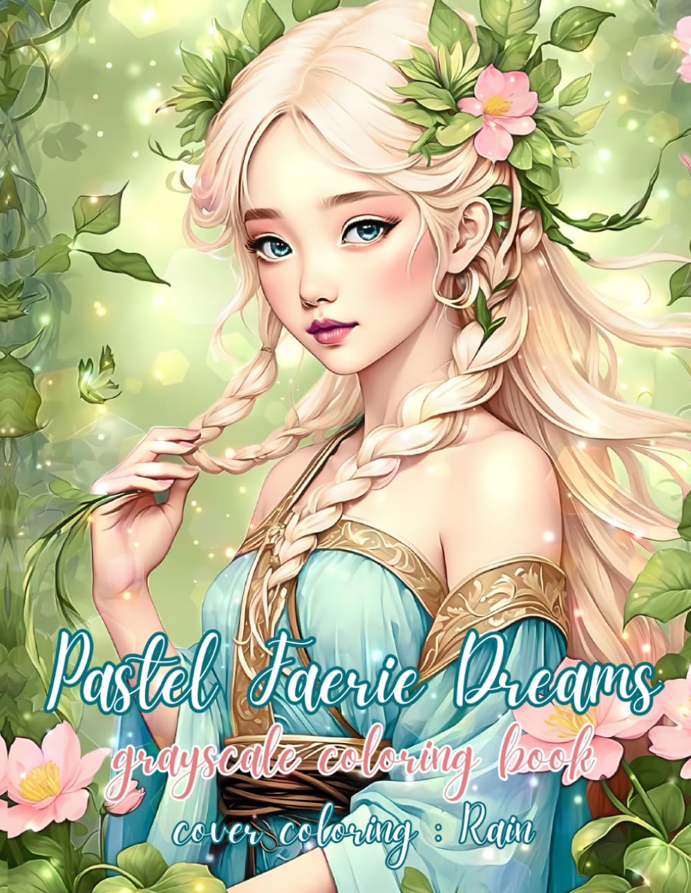 PASTEL FAERIE DREAMS: grayscale coloring book