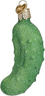 Old World Christmas Ornaments: Glistening Pickle Glass Blown Ornaments for Christmas Tree (28093)