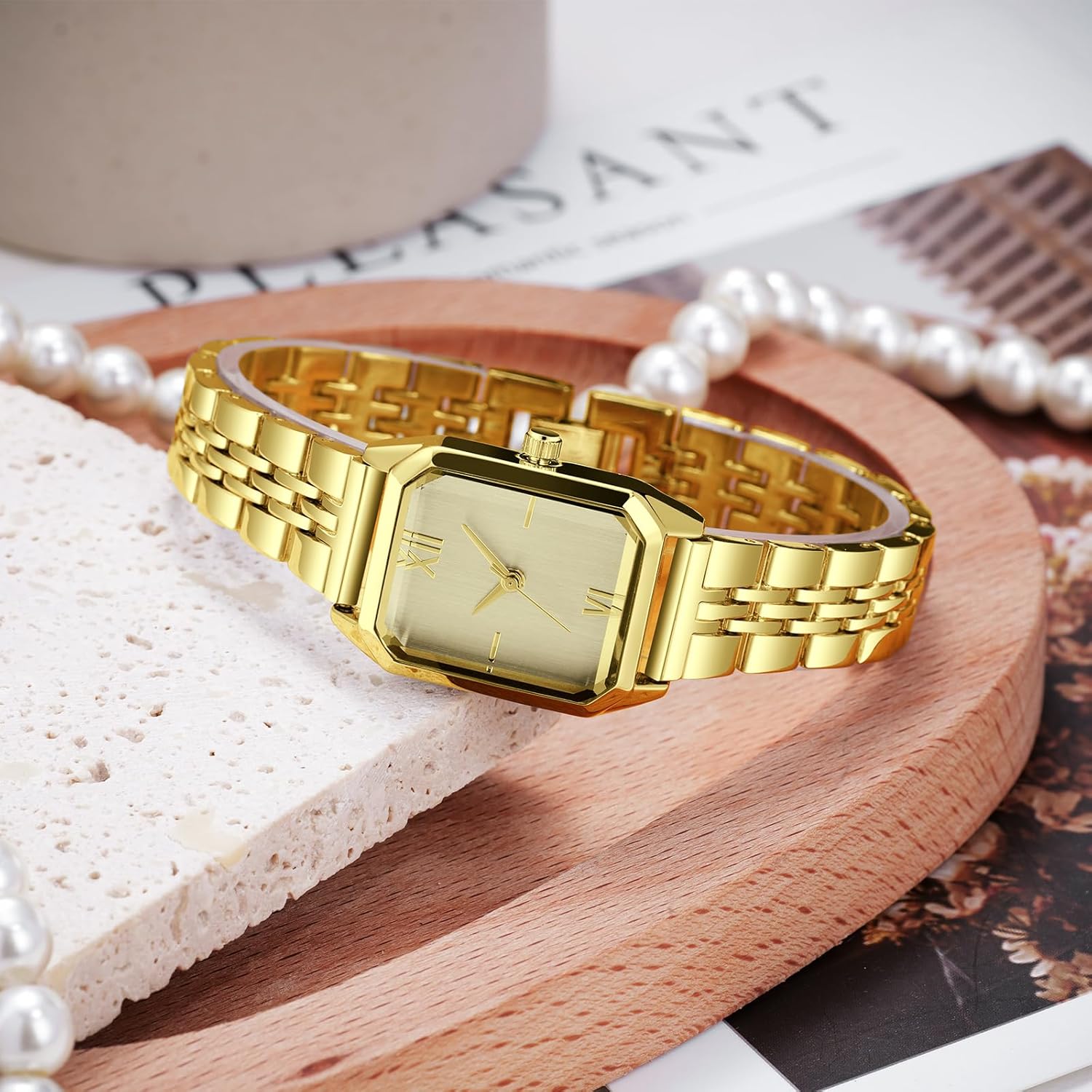 IBSO Luxury Square Bracelet Watch for Women – Simple Fashion Ladies Wristwatch Japanese Quartz Movement, Daily Waterproof - Image 3