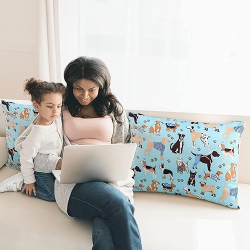 Miniatura 54 de Fundas de almohada para niños pequeños, paquete de 2 fundas de almohada para almohadas de 13 x 18 pulgadas o 12 x 16 pulgadas para ropa de cama