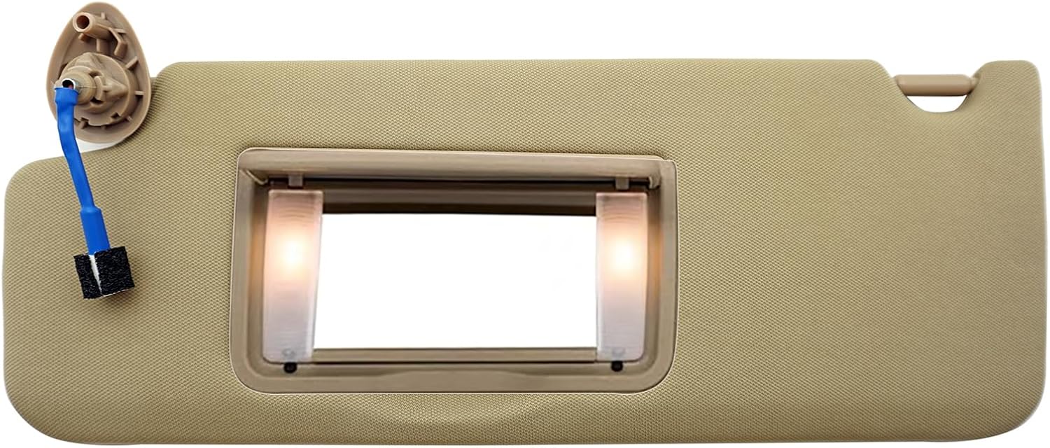 Left Driver Side Sun Visor Assembly Fits for Honda Ridgeline 2018-2020,for Honda Pilot 2017-2021 Replace# 83280-TG7-A12ZA (Beige(Driver Left)) Beige( Driver Left )