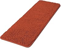 Vista 368 de Yeaban Juego de alfombras de baño verde manzana 2 piezas (20" x 32" y 17" x 24"), tapetes de baño de felpilla gruesa Alfombras de baño absorbentes