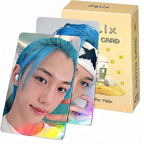 Tarjetas fotográficas de Félix para niños callejeros Kpop Stray Kids Merch Félix Lomo tarjeta de regalo para fanáticos, hija, Straykids decoración