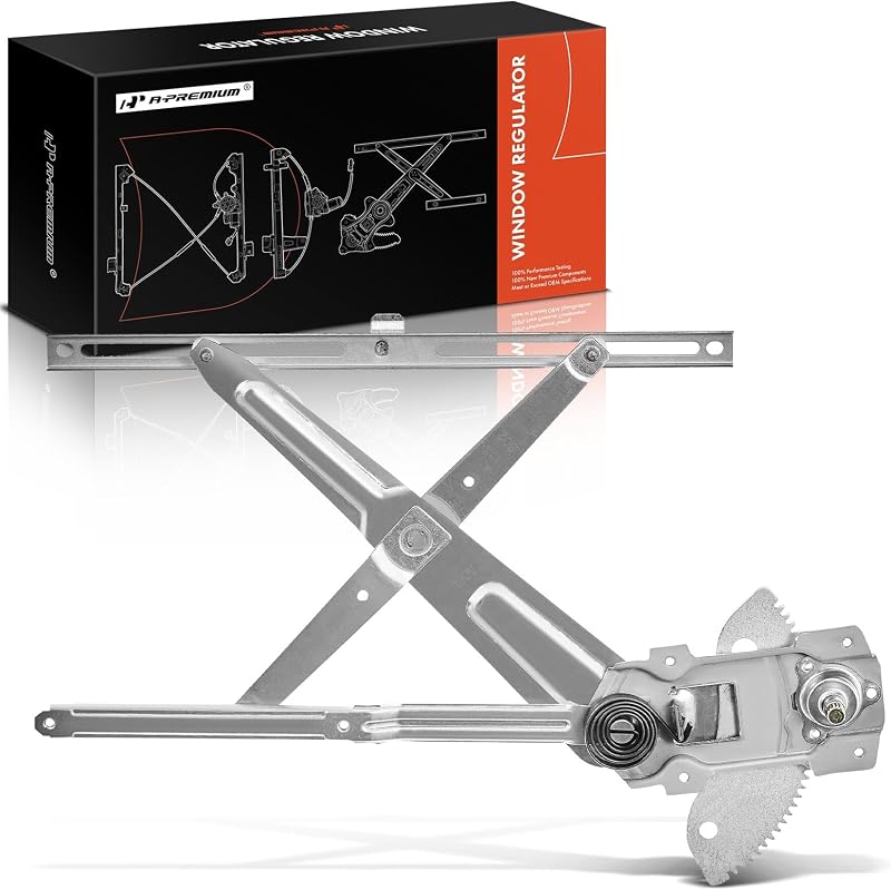 A-Premium Manual Window Regulator Front Driver Side Compatible with Toyota | for Tacoma 1995-2004