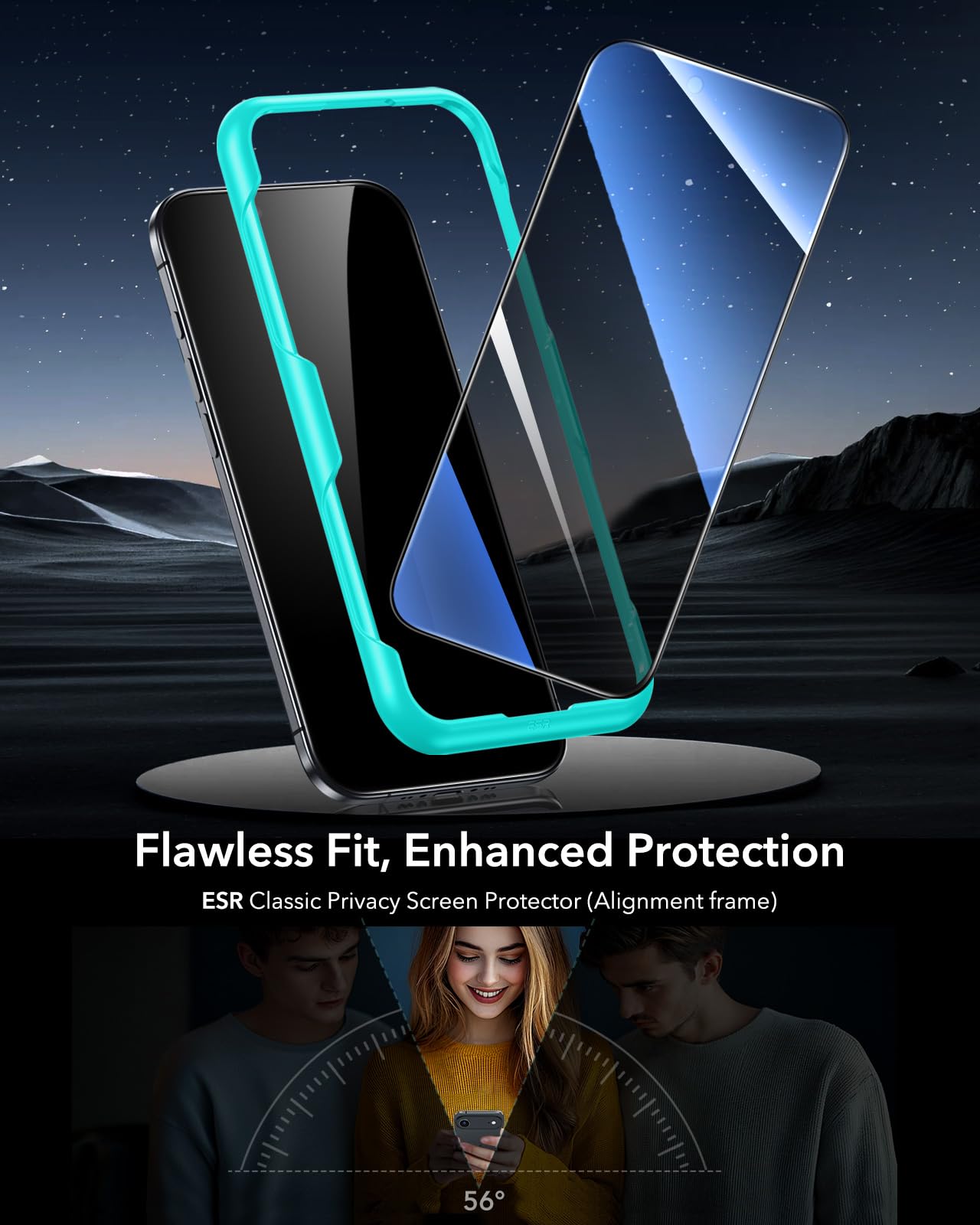 ACCEZZ Gehard Glas Screenprotector voor Apple iPhone Air Transparant