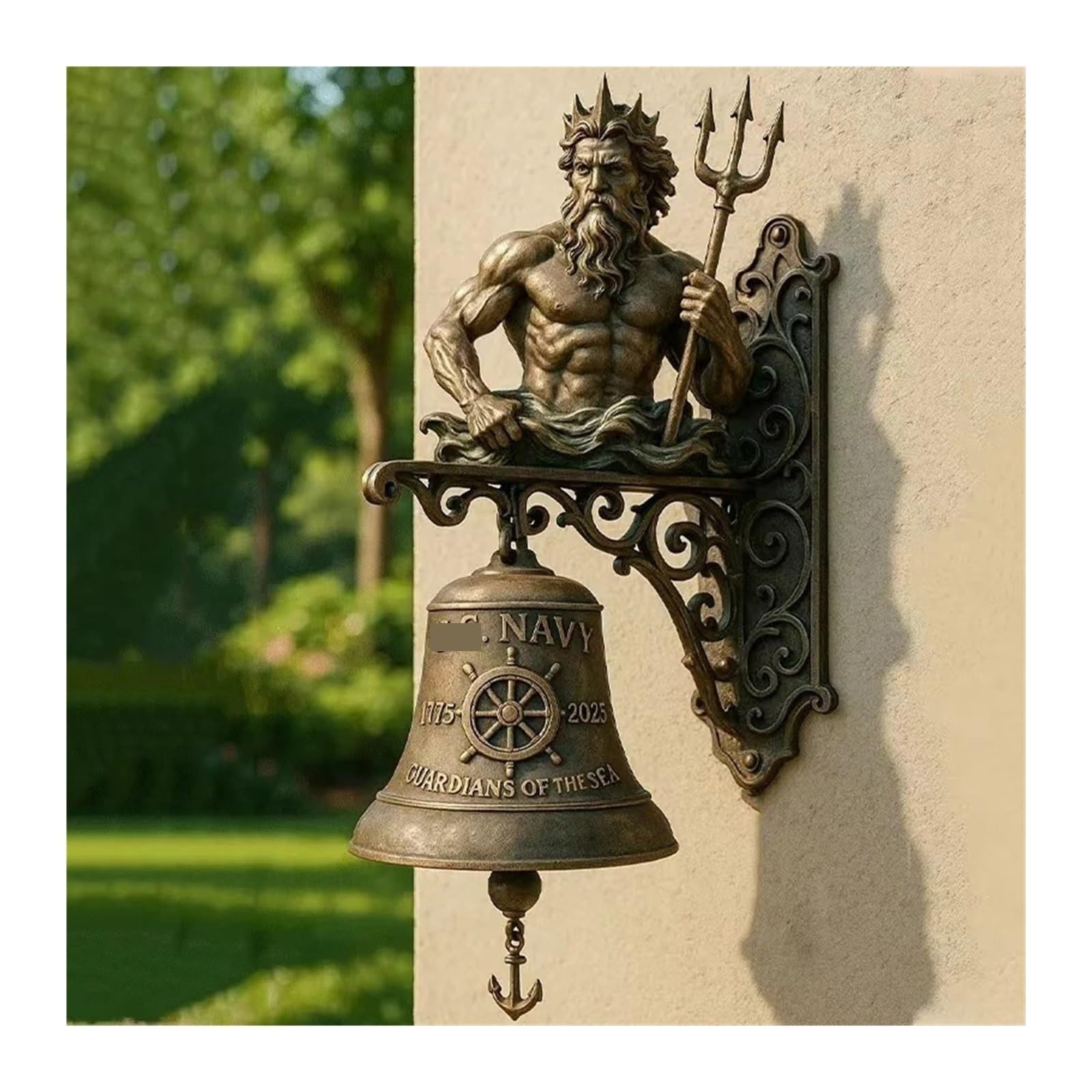 RTBVGHJIK Witch Bell Wind Chimes Iron Broom Door Hanger Hanging Decorations For Porch, Garden, Front Door