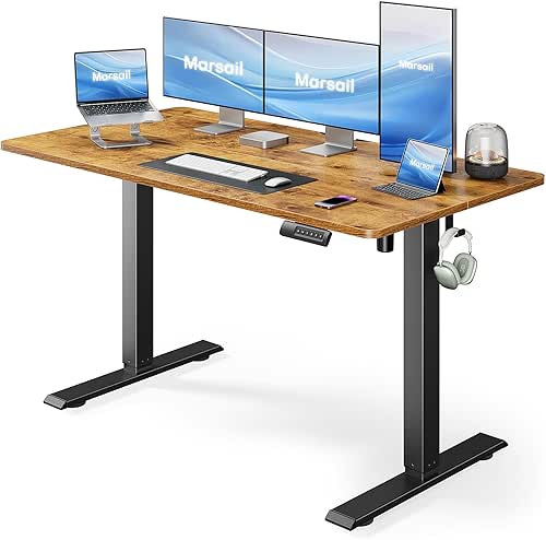 Marsail Electric Standing Desk, Adjustable Height Stand up Home Office