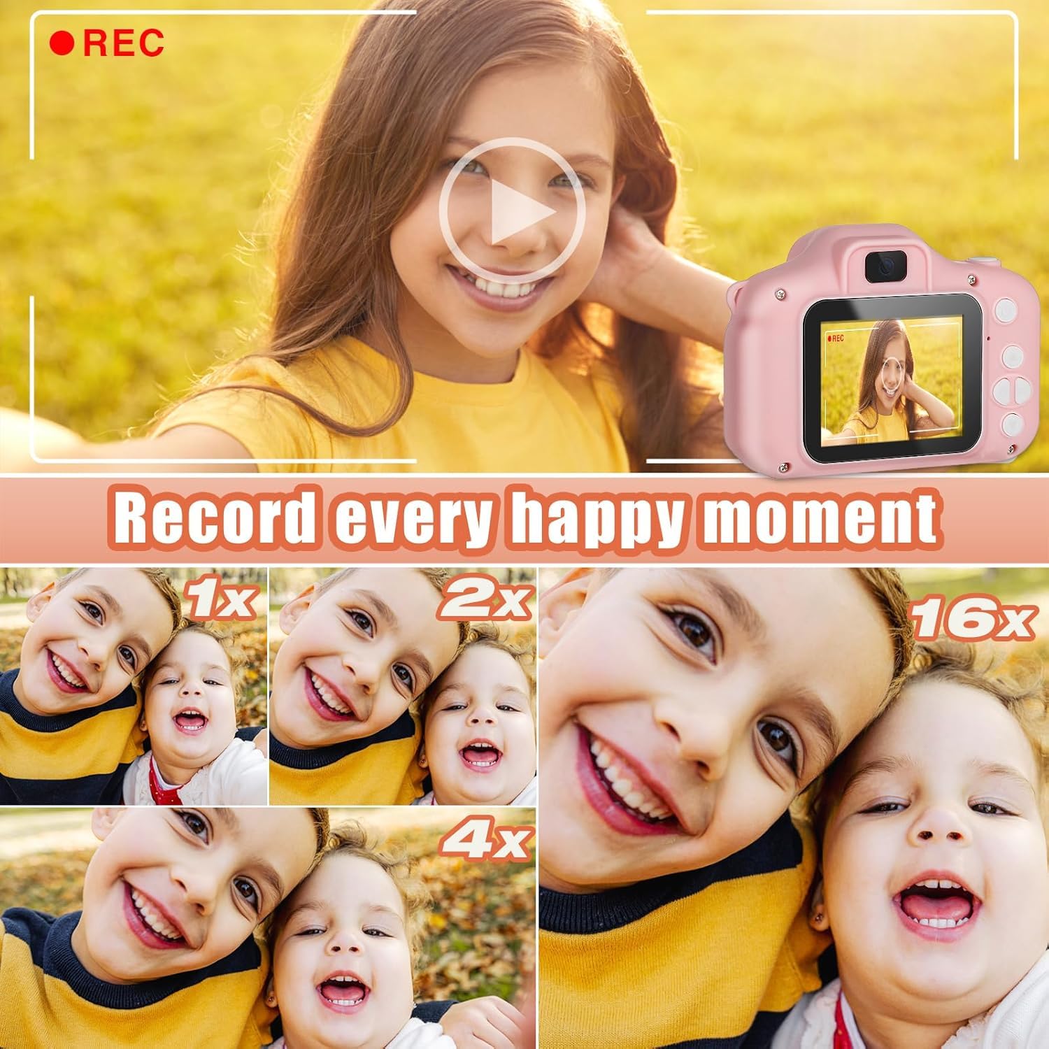 Storio Mini Digital Camera for Kids 3.0MP, 1080P HD Video Recorder, 2 Inch Screen, USB Rechargeable Photography Toy, Digicam with SD Card Support, Gift for Boys Girls Age 7-14 Years - Blue 1