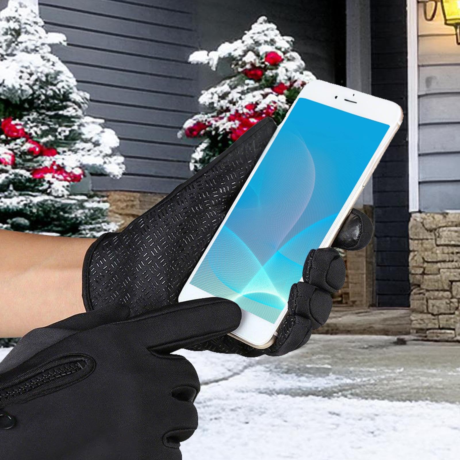 Gants chauffants pour femme – Gants chauffants USB pour vélo, 3 modes, moufles tactiles pour femme, pour le sport, le camping, la conduite, la course à pied, la pêche, l'équitation, le vélo d'hiver