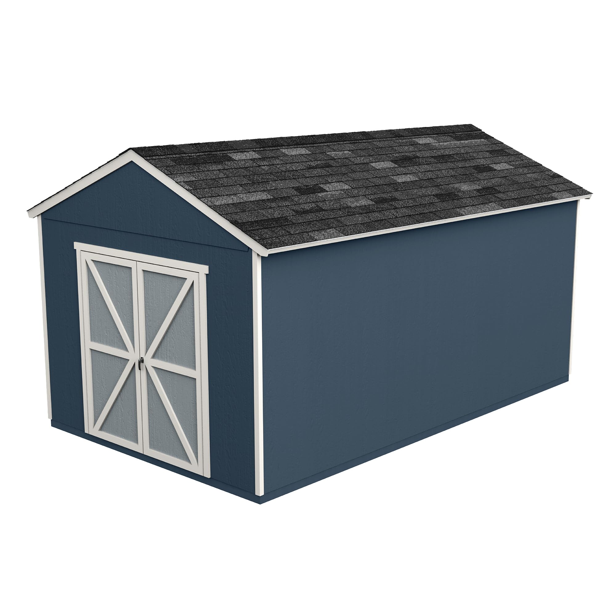 Handy Home Products Rookwood 10x16 Do-It-Yourself Wooden Storage Shed with Floor Kit- Does not Include Paint or Roofing Shingles