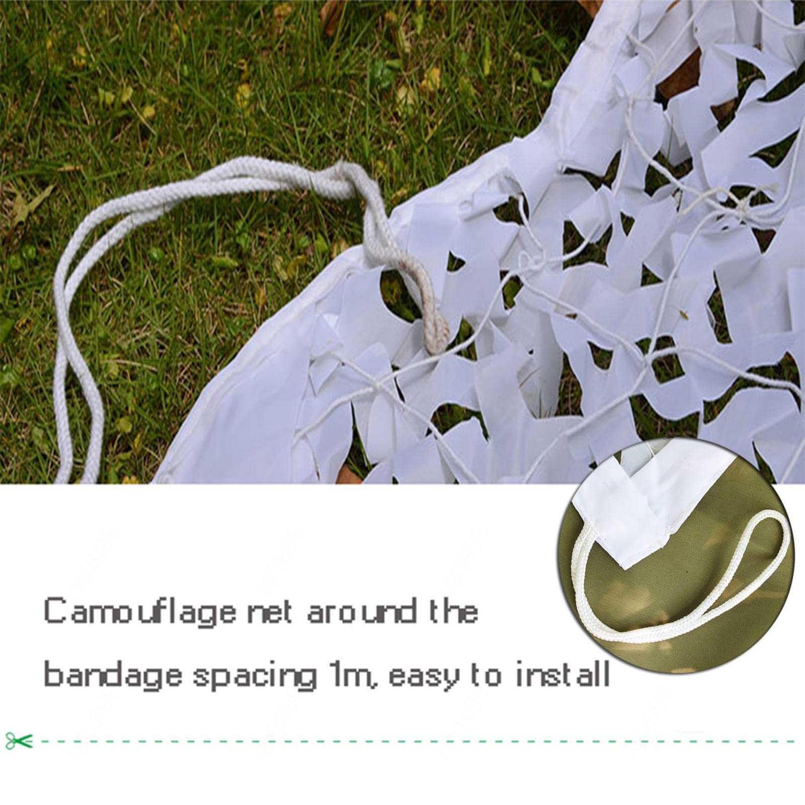 Camouflagenetten,Witte Camouflagenetten,1.5x2.5m,3x5m,2x6m,Jacht Camo Netten ,Lichtgewicht Schaduwnet,Voor Autobekleding.,3x3m(10 * 10ft)-White