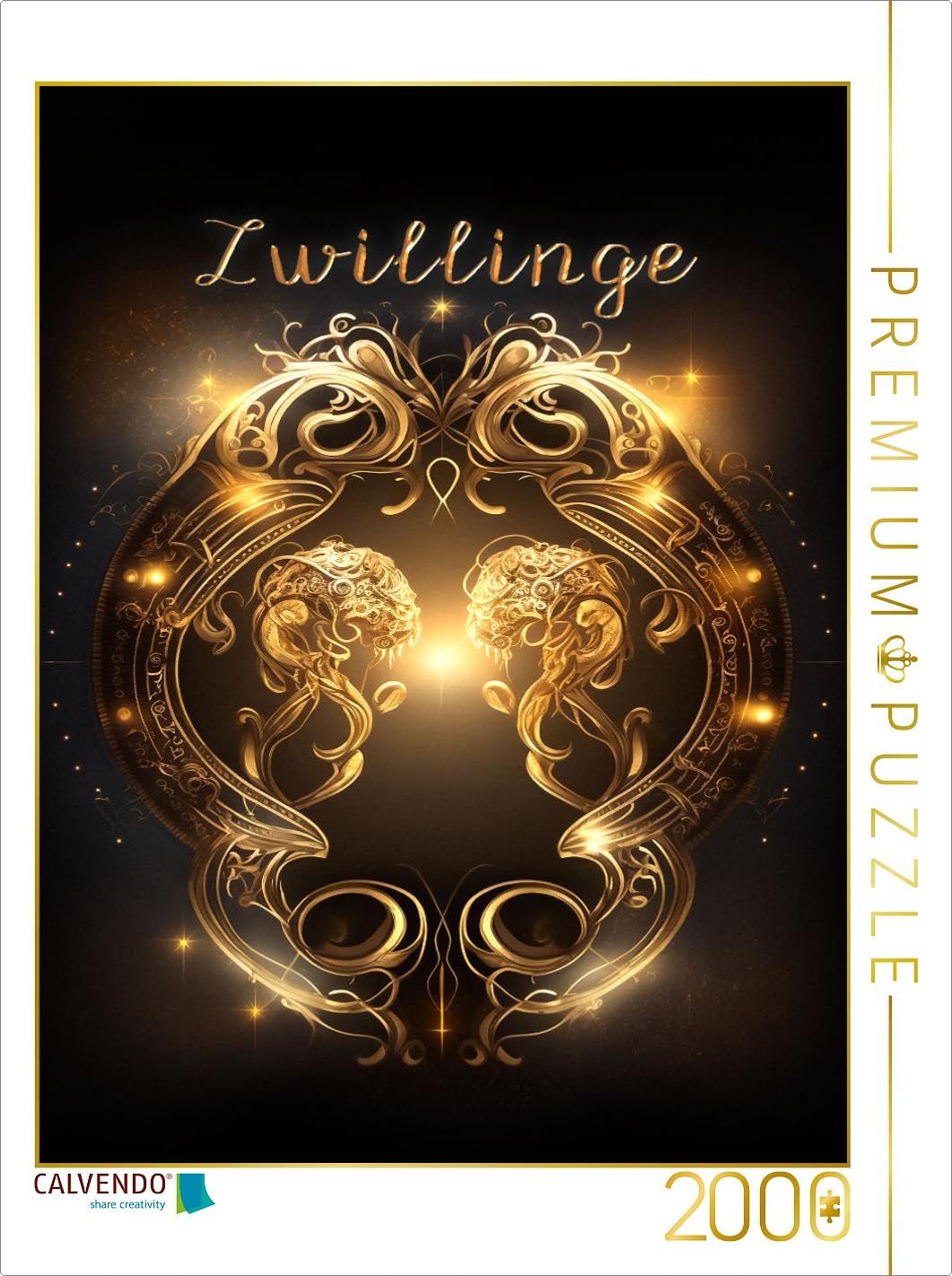 CALVENDO - Puzzle Zwillinge 22. Mai - 21. Juni | 2000 Teile Lege-Größe 90x67cm Foto-Puzzle für glückliche Stunden