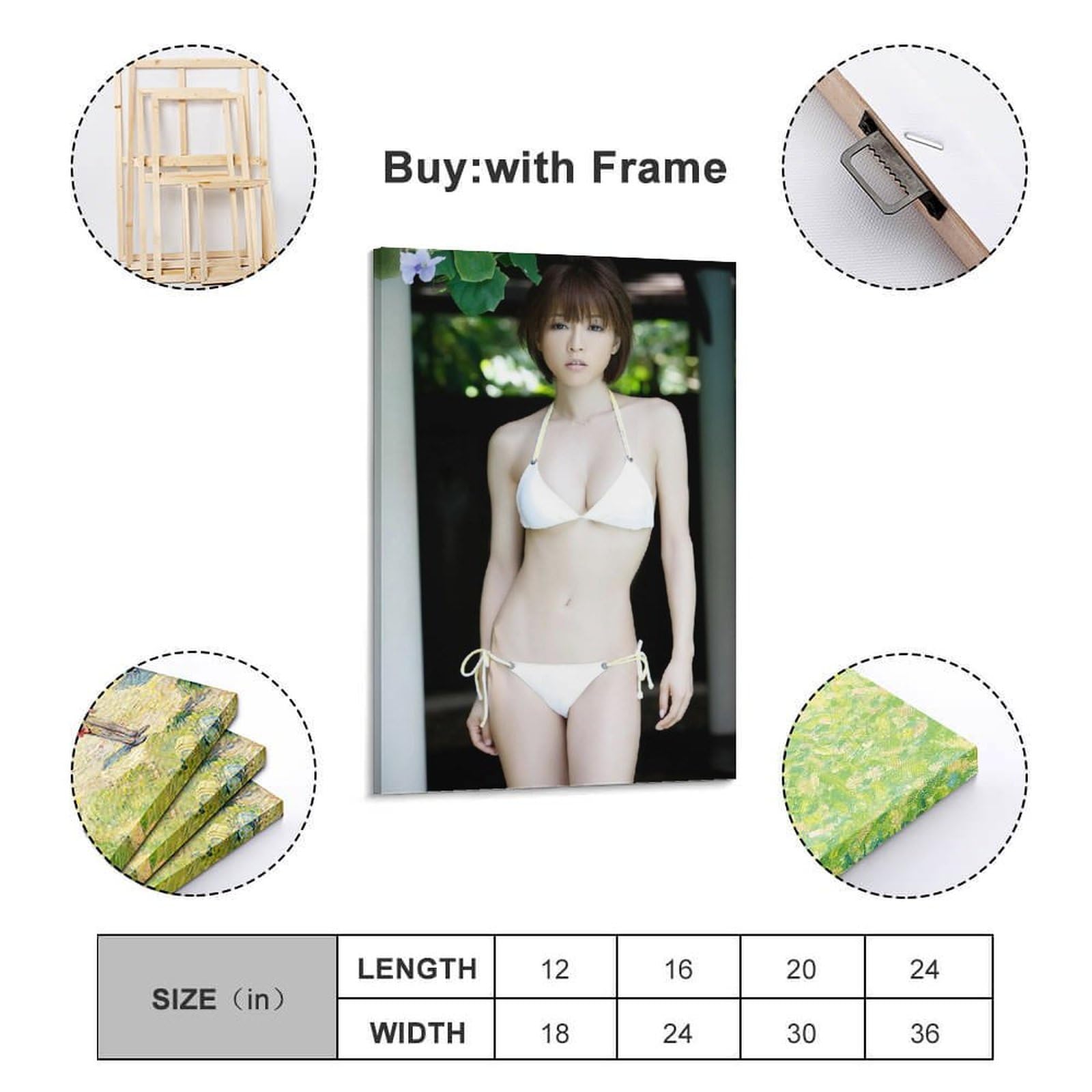 Amazon.co.jp: 釈由美子 キャンバスアートポスターとウォールアート