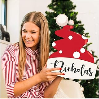 Santa Hat Christmas Photo Booth Prop, Custom Santa Hat Prop Sign, Santa Hat Cut Out, Christmas Photo Prop, Holiday Photo Props, Holiday Photo Props, Santa Claus Hat Prop, Prop Size 36x24 and 18x24