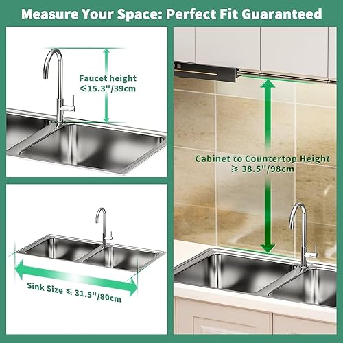 Miniatura 5 de GAOKASE Escurridor de platos sobre el fregadero, escurridor de platos grande de 2 niveles para encimera de cocina, escurridor de platos sobre el