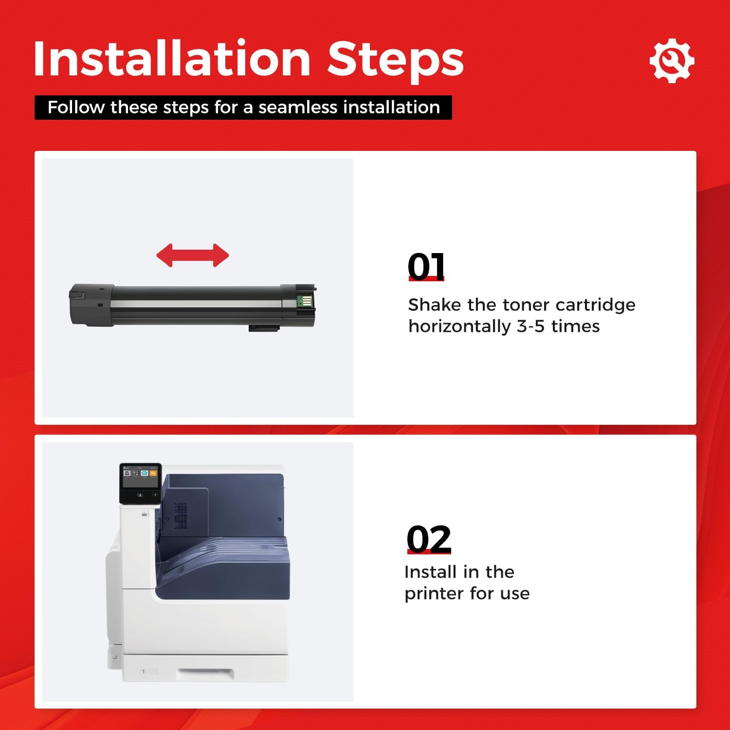 Phaser 6700 High Capacity Toner Cartridge Set 4-Pack Replacement for Xerox 106R01510 106R01507 106R01508 106R01509 Compatible with Xerox Phaser 6700 6700N 6700DN Printer Ink Black Cyan Magenta Yellow