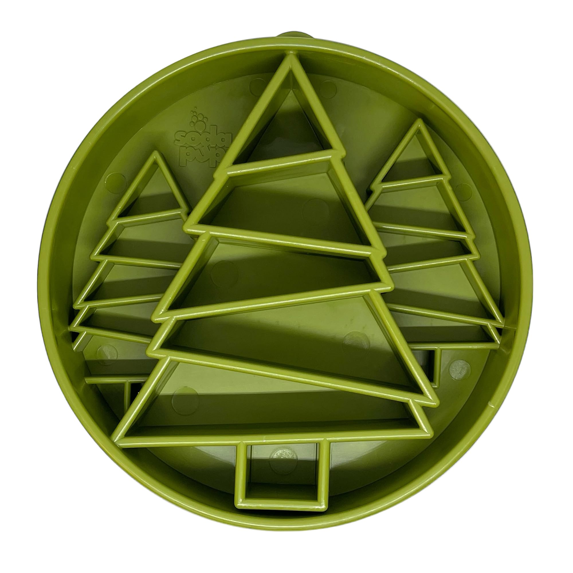 SodaPup Pine Tree Enrichment Bowl – Durable Slow Feeder Bowl Made in USA from Non-Toxic, Pet-Safe, Food Safe Material for Mental Stimulation, Slowing Down Eating, Healthy Digestion, & More