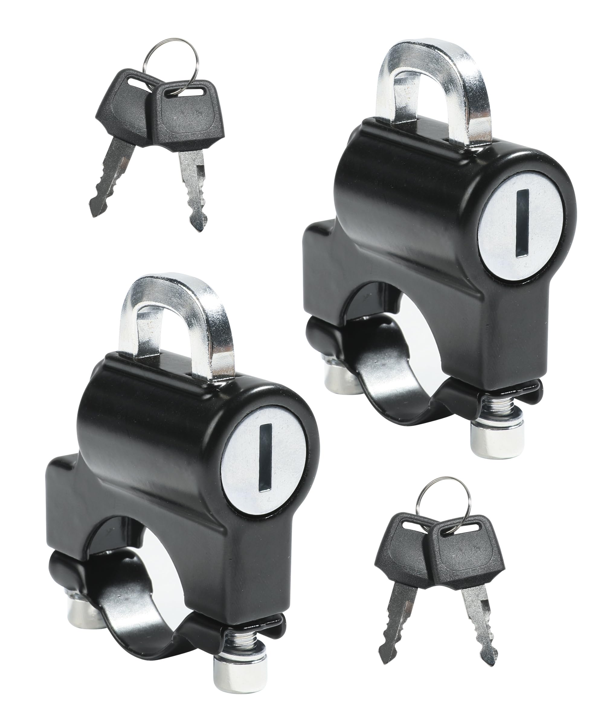 bylikeho 2Pcs Motorcycle Helmet Lock,Motorcycle Helmet Accessories Car Accessories Universal Helmet Lock Anti Theft,Helmet Security Lock with Keys,Helmet Locks for 22-28mm