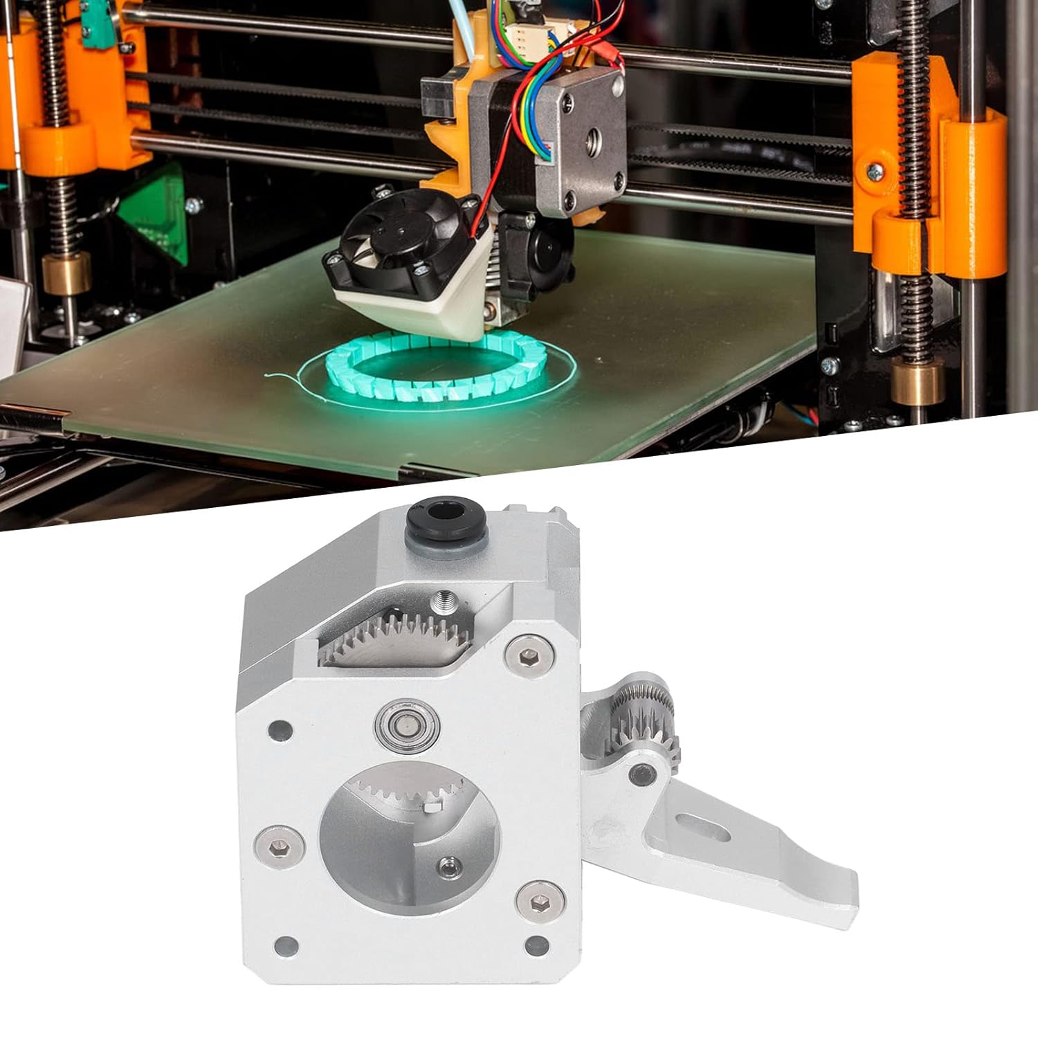 Review Walfront Dual Gear Extruder Metal Dual Gear Extruder, Printer