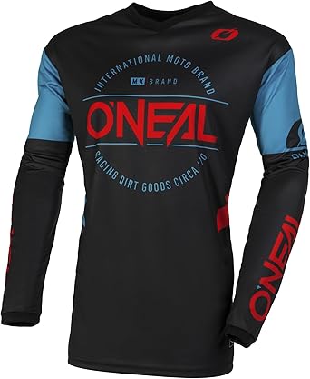 O'NEAL | Motocross Jersey | Enduro MX | Ademend, gewatteerde elleboogbescherming, pasvorm voor maximale bewegingsvrijheid | Jersey Element Racewear | Adult | Zwart Neon Geel | Maat L O'NEAL | Motocross Jersey | Enduro MX | Ademend, gewatteerde elleboogbescherming, pasvorm voor maximale bewegingsvrijheid | Jersey Element Racewear | Adult | Zwart Neon Geel | Maat L