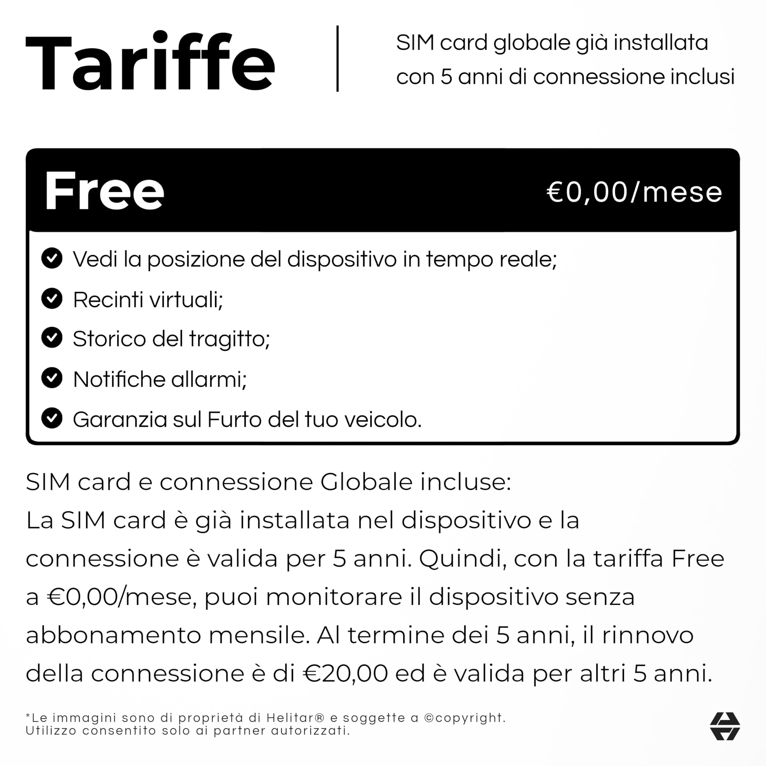 Localizzatore GPS per Bambini e Anziani - Senza Abbonamento Mensile - SIM Inclusa con 5 Anni di Tracciamento - Tracker GPS Globale - Garanzia sul furto del veicolo