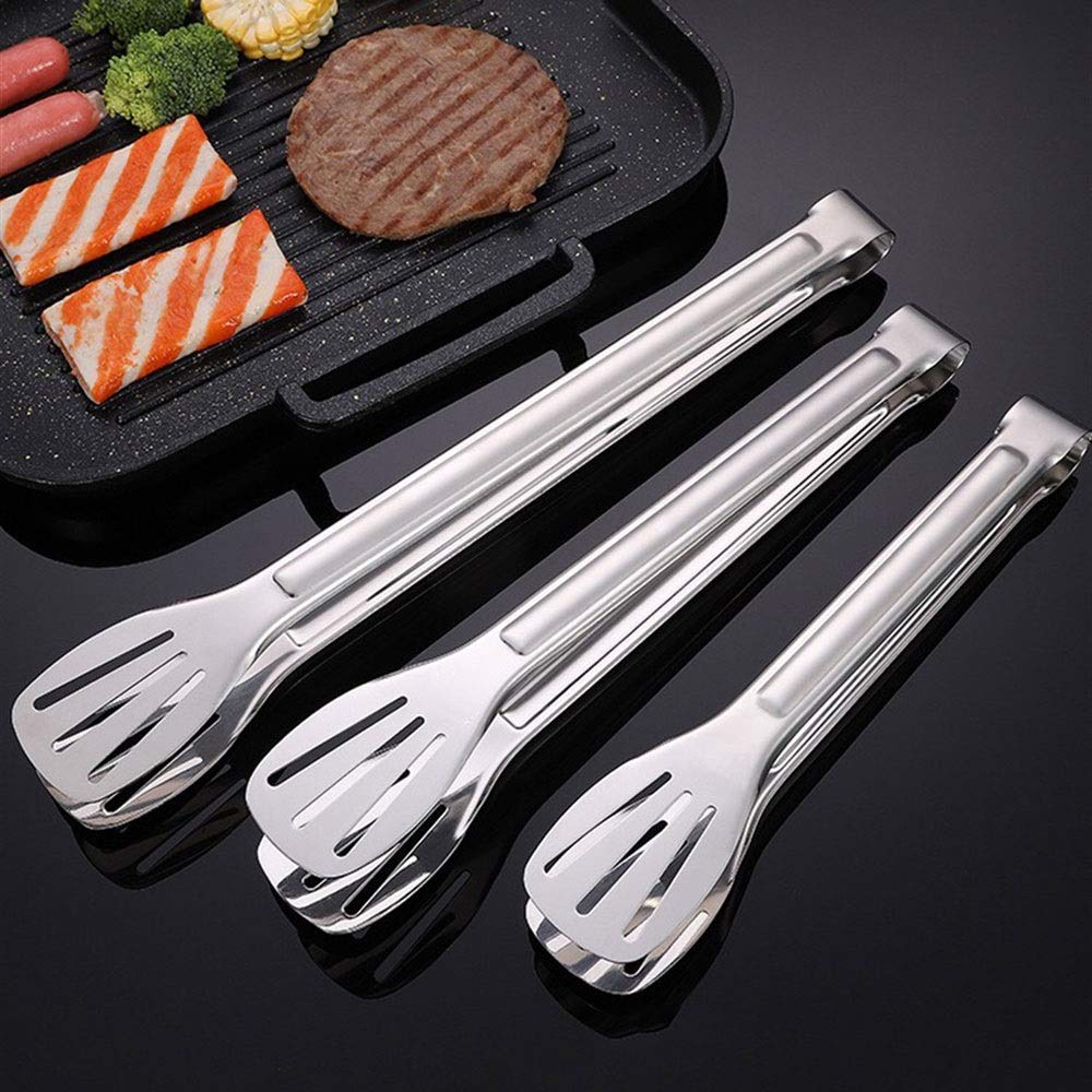 Pinces de Cuisine Le Clip Alimentaire en Acier Inoxydable 304 Convient aux Outils de Cuisine Taille: 4,5 * 24 cm / 4,5 * 28,5 cm / 4,5 * 33,5 cm (B)